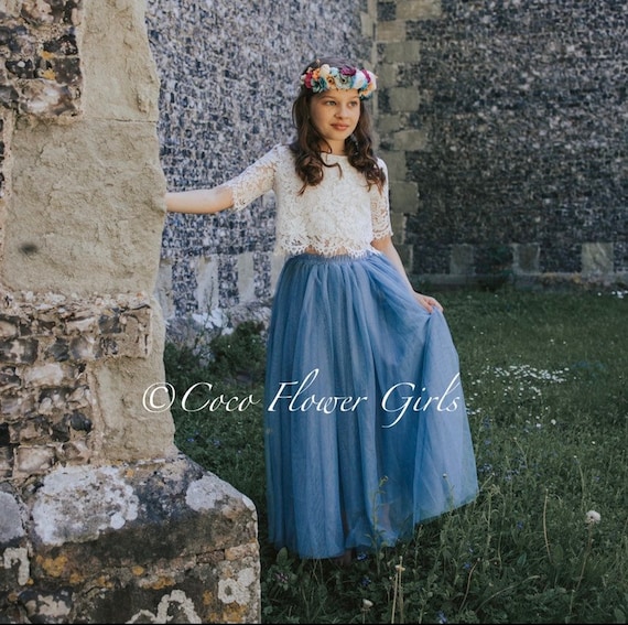 Etsy flower girl tulle cheap skirt