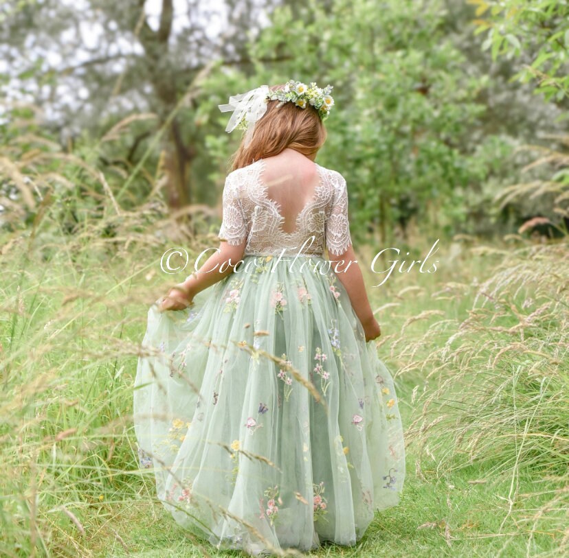 green emerald velvet dress Amazon.com: Inpown Aqua Flower Girl Dress for Wedding Toddler Pearls  Crew-Neck Satin Bow-Knot Pageant Princess First Communion Dress Size 2:  Clothing, Shoes & Jewelry