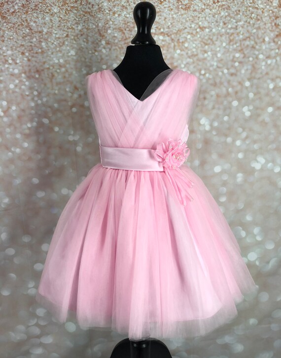 grecian flower girl dress