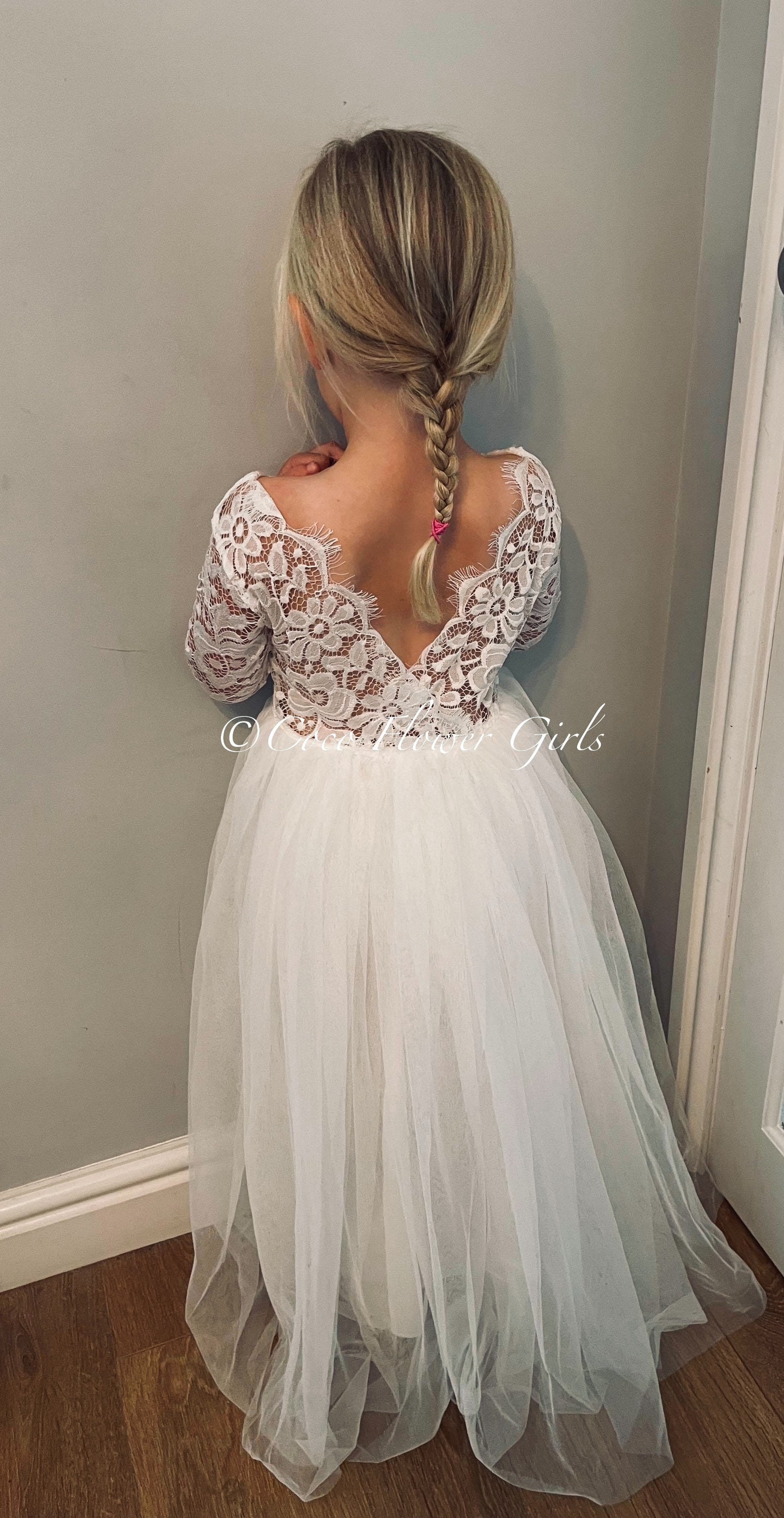 glitter boho dress A Line Square Neckline Sparkly Wedding with Sweep Train QW2595 pu Lace Wedding Tulle Bridal Size:M (Original) Style with a woven