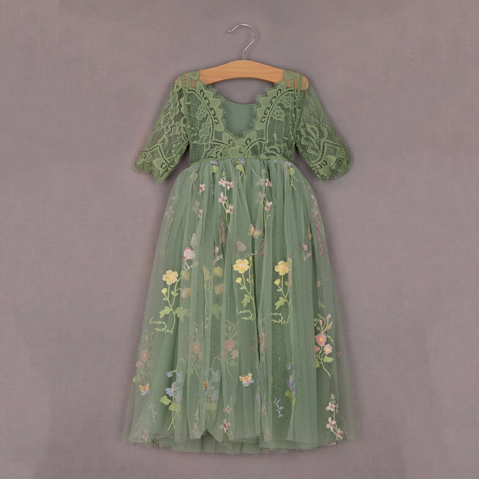 green emerald velvet dress Loide Fern Green Midi Dress – Maison Safiyaa USA main image 1