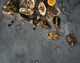 Graphite Vinyl Backdrop for Product Photography, Food Styling & Content