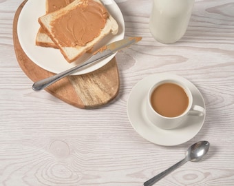 Ghost Wood Vinyl Backdrop for Product Photography, Food Styling & Content