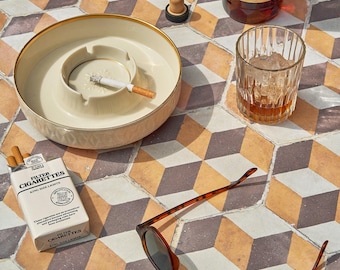 Geo Vinyl Backdrop for Product Photography, Food Styling & Content
