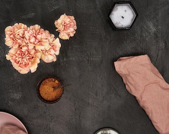 Dark Kelvin Vinyl Backdrop for Product Photography, Food Styling & Content
