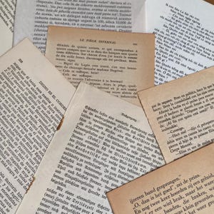 Vintage Foreign Language Book Pages Ephemera Bundle for Junk Journal Scrapbooking Decoupage Aged Distressed Paper 30 Pages