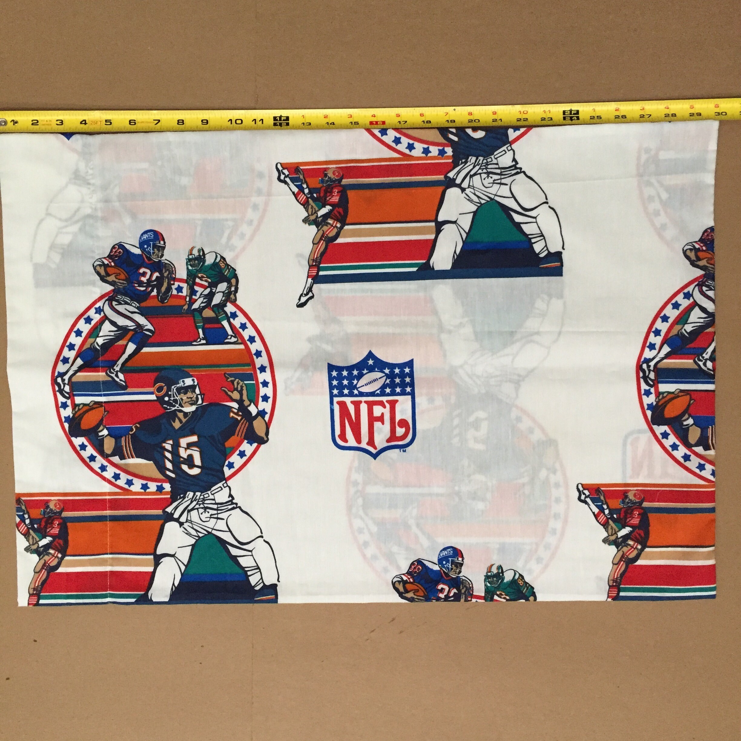 Retro NFL Football Standard Pillow Cases 20 x 30 Handmade Etsy