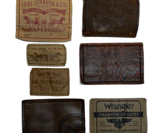 Mens and Women's Jeans Back Tags / Levi’s Wrangler / Reclaimed Salvaged
