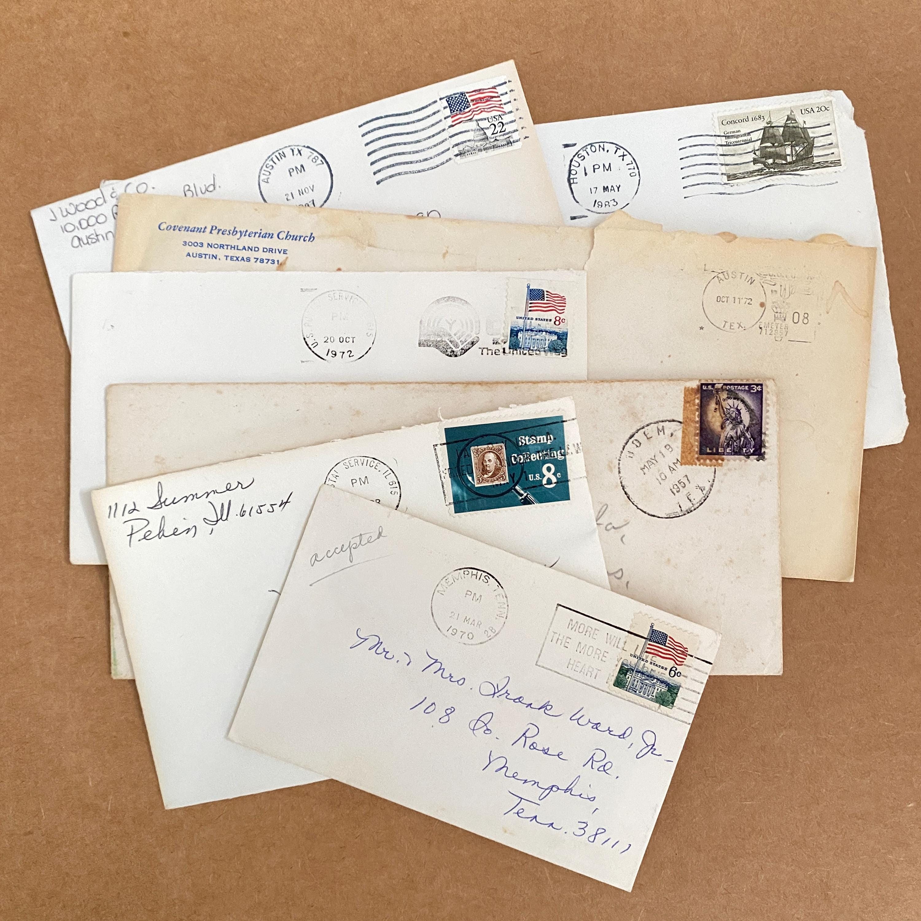 Vintage Stamped Envelopes - Etsy display picture 1