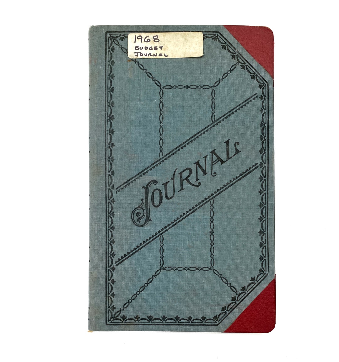 1960s Vintage Standard Blank Book Journal Record Ledger No 66 Used