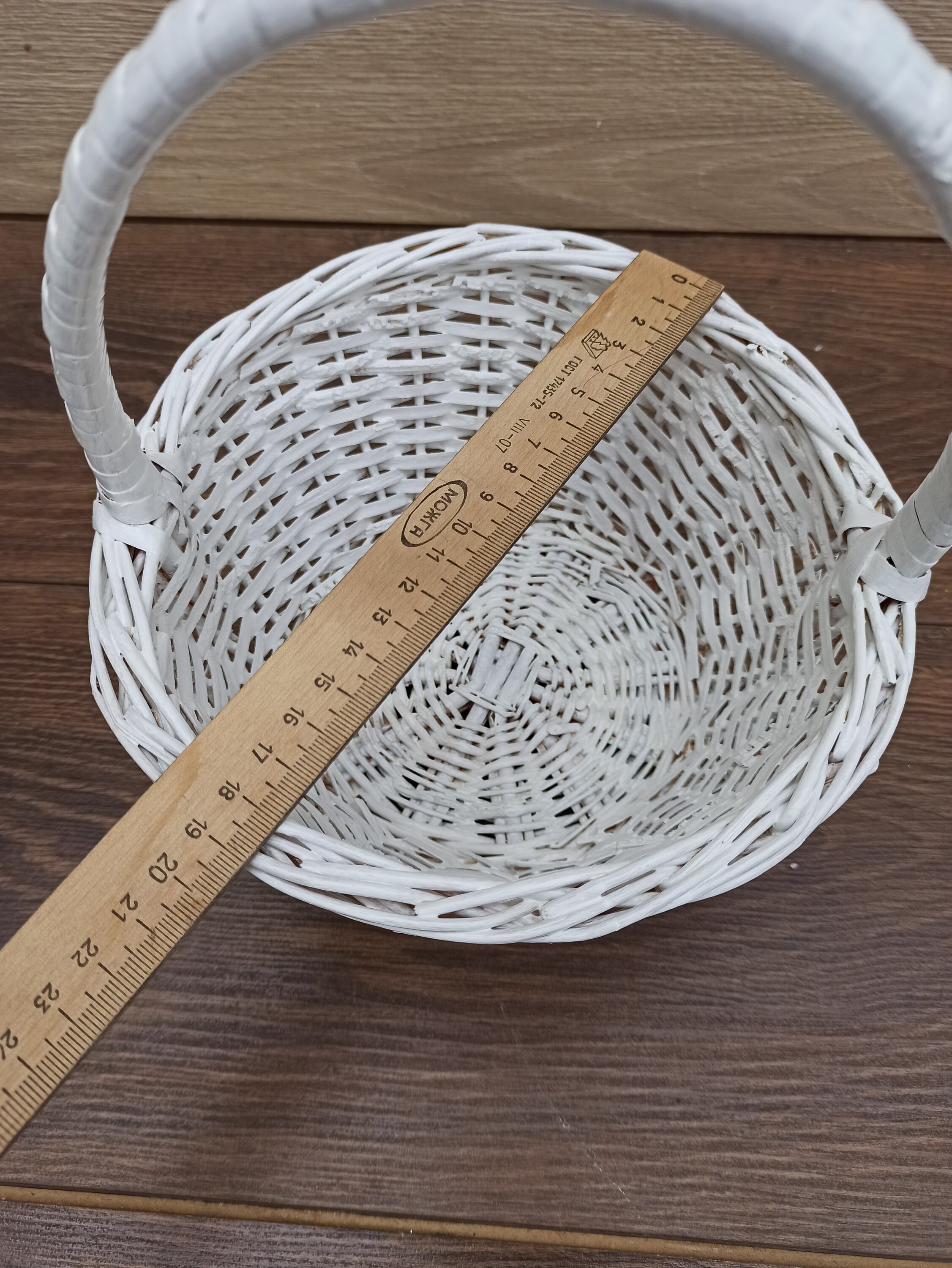White Wedding Basket White Wicker Basket Kid Wicker Basket Etsy