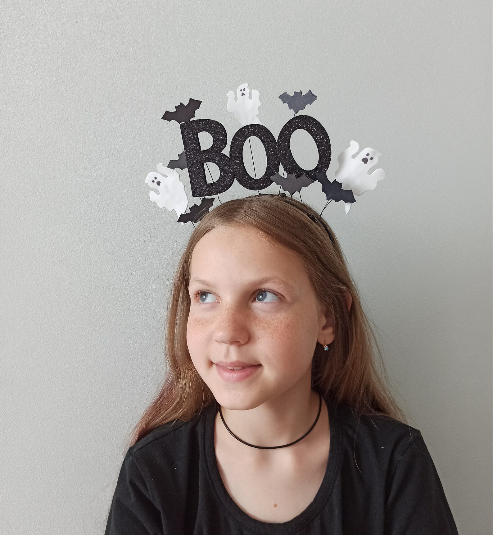 Spooky Ghost Halloween headband ghost and bats headband Etsy
