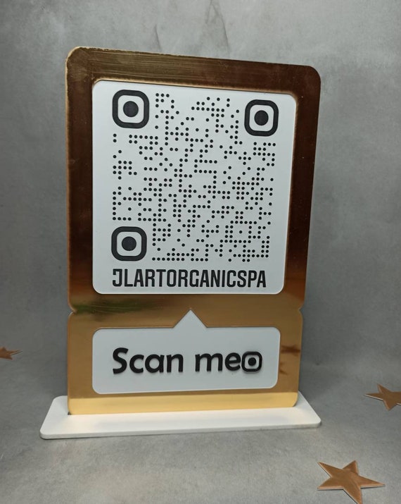 Qr-code Instagram Nametag Business Card Sign Social | Etsy