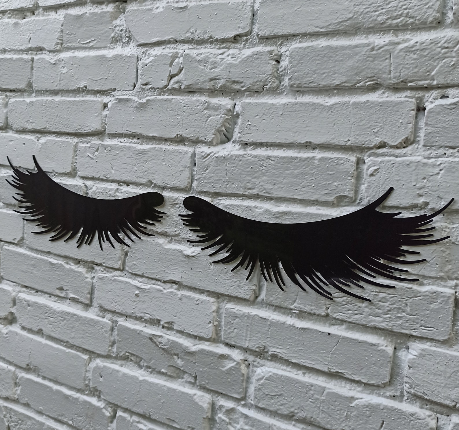 Eyelashes Decor Set of 2 Sleepy Eyes Wall Decor Sleepy Etsy