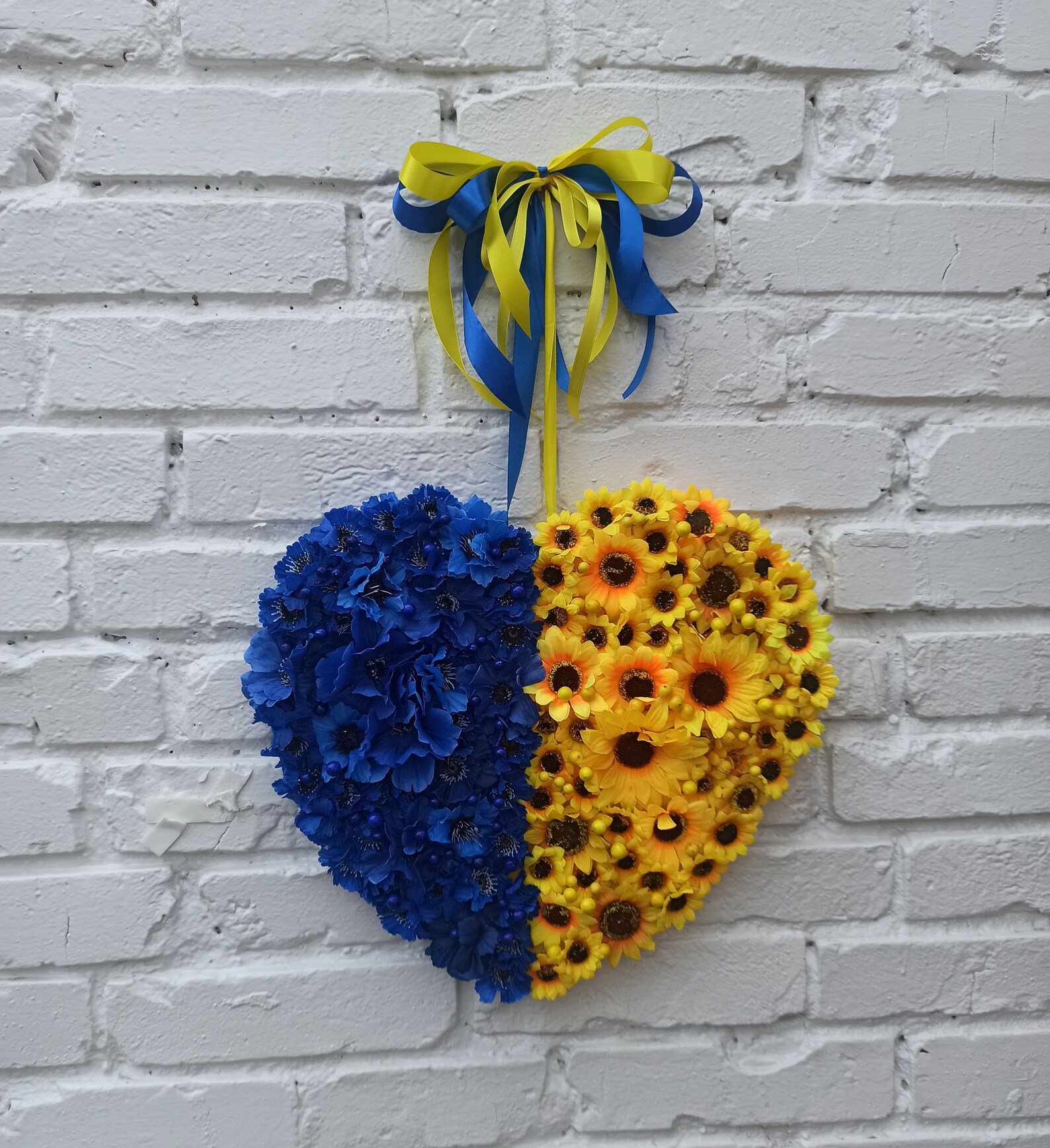 Ukraine Flag Ukrainian Double Cornflower and Sunflowers Etsy