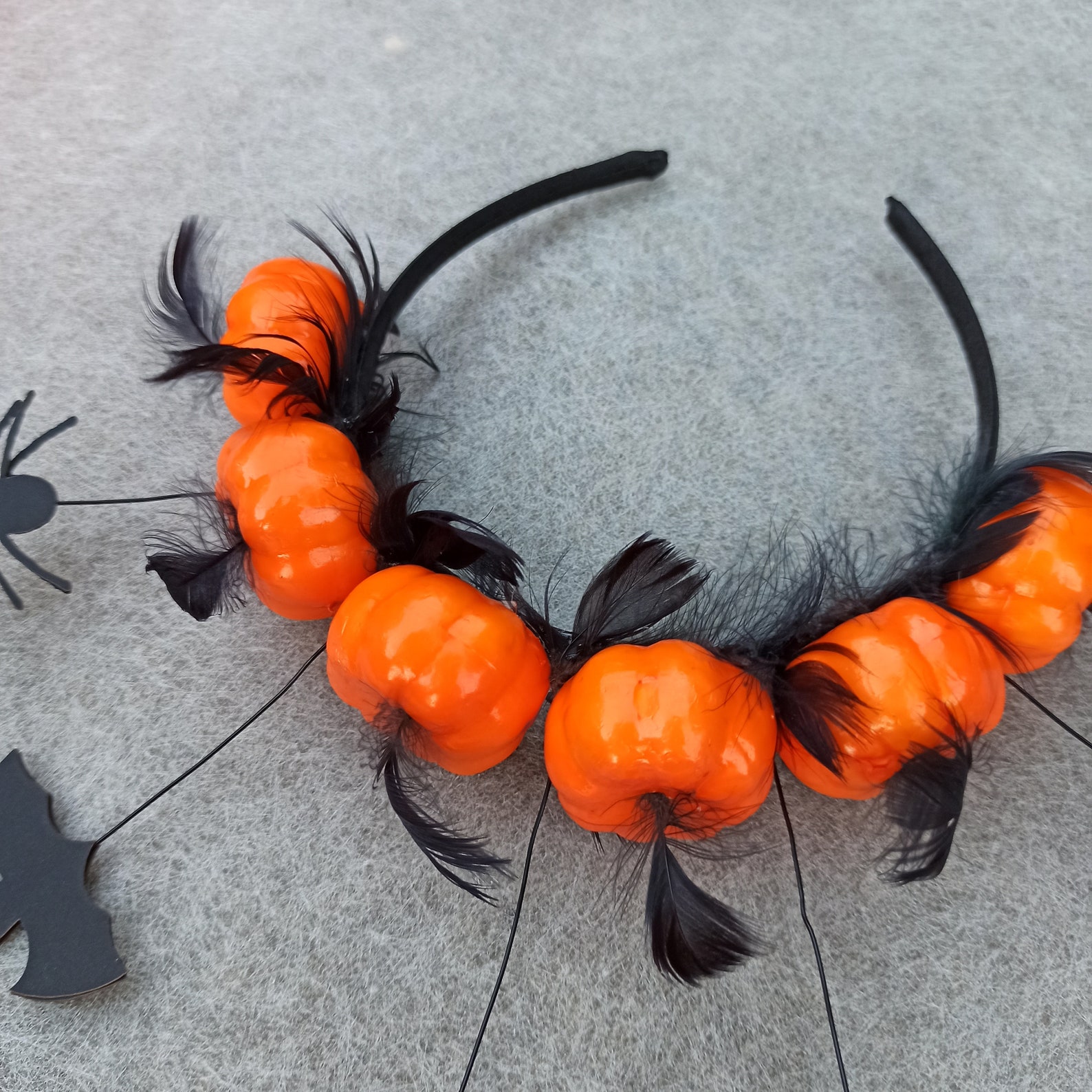 Halloween pumpkin headband baby headband toddler headband Etsy