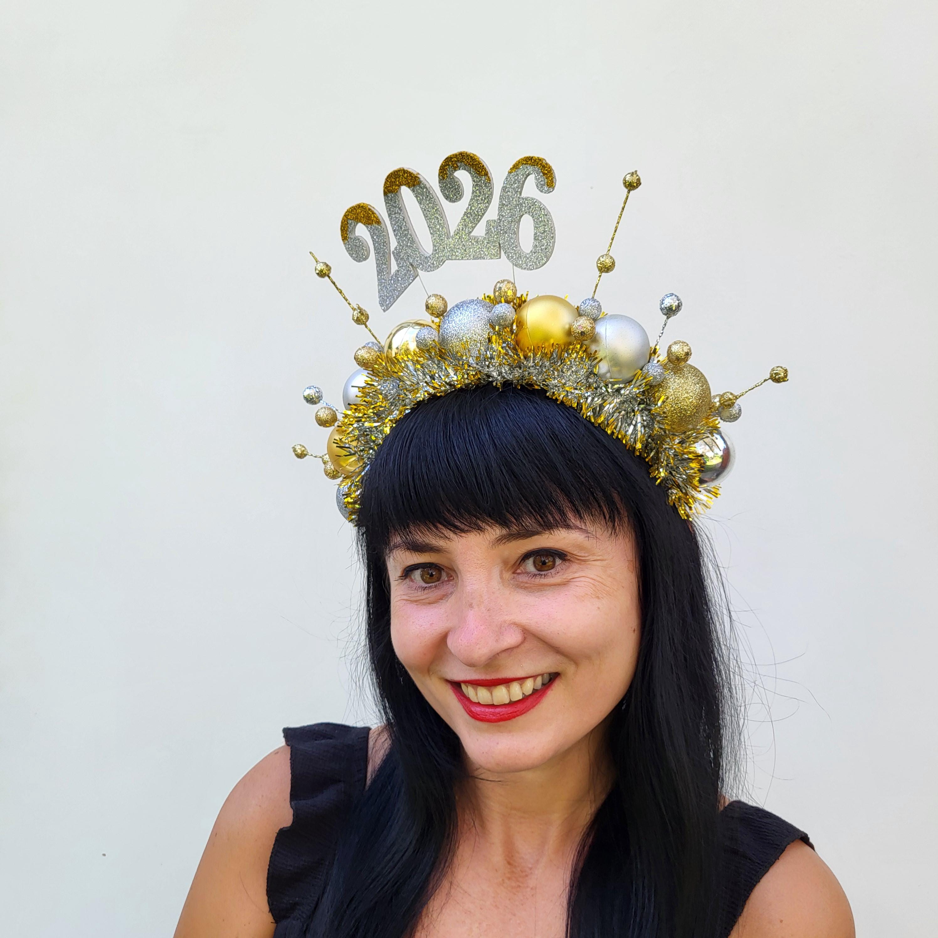 Veemoon Bandeau Du Nouvel An 2026 Pailleté Étoiles Et Guirlandes