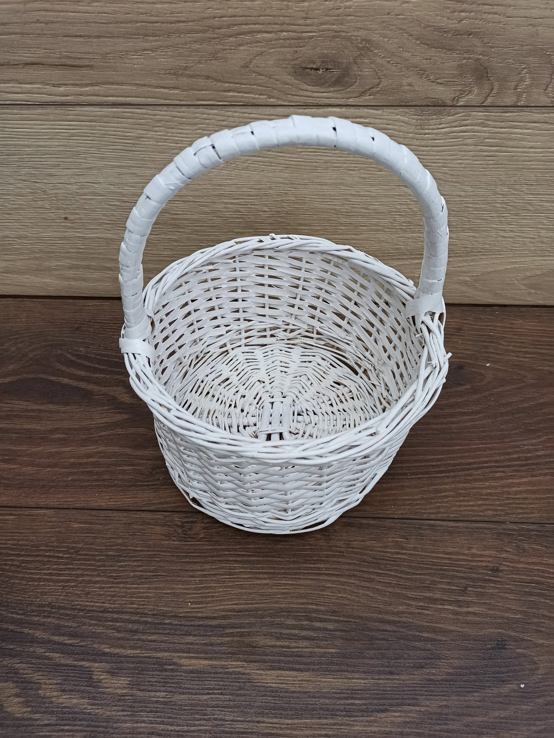 White Wicker Basket Kid Wicker Basket Small Willow Basket Etsy