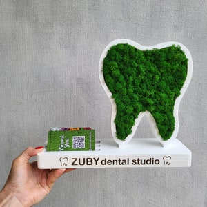 Porte-cartes de visite dentiste, porte-cartes dentaires, plaque nominative de bureau de dentiste, cadeau dentiste personnalisé, cadeau hygiéniste dentaire,
