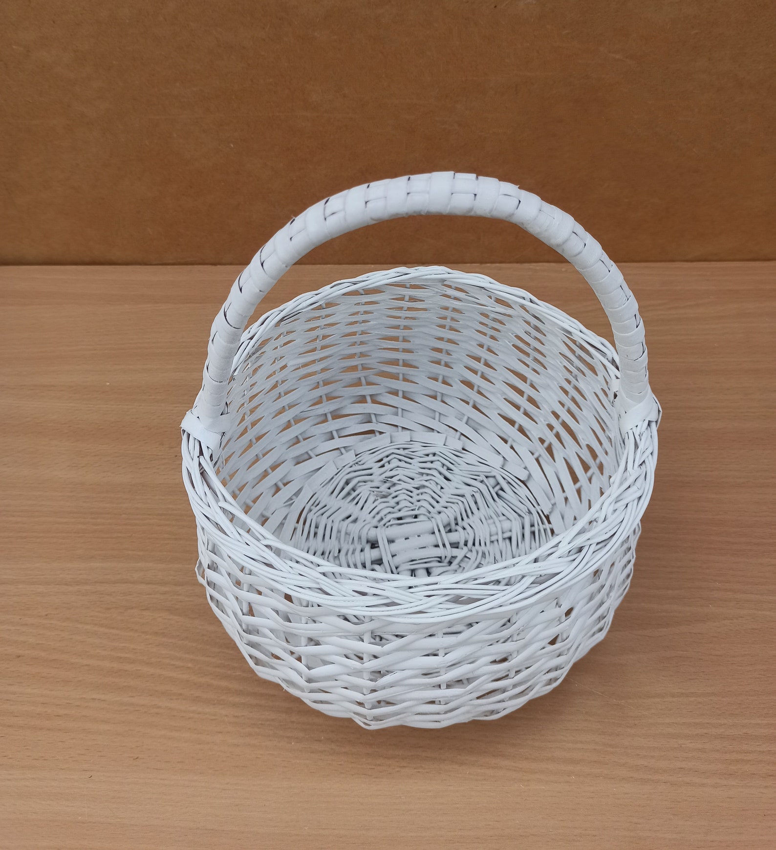 White Wedding Basket White Wicker Basket Kid Wicker Basket Etsy