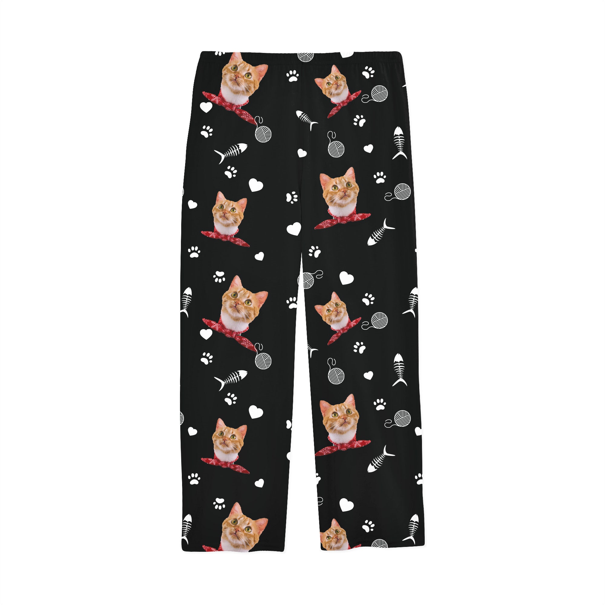 Custom Cat Pajamas Personalized Pet Photo Pajama Pants Etsy