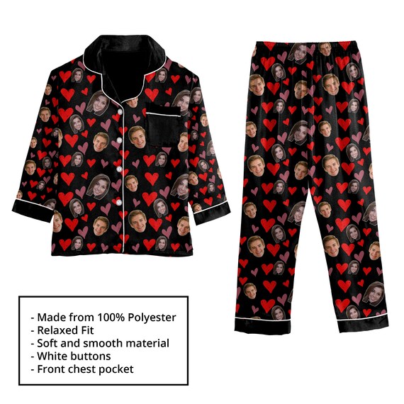 custom pajamas with faces