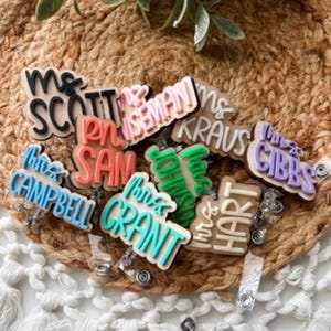 Personalized Teacher Badge Reel | Custom School ID Holder | Gift for Teachers | Gift for Staff image 11