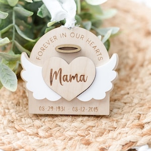 Angel Wing Memorial Ornament | Personalized In Memory Keepsake | Gift for Adults | Gift for Christmas