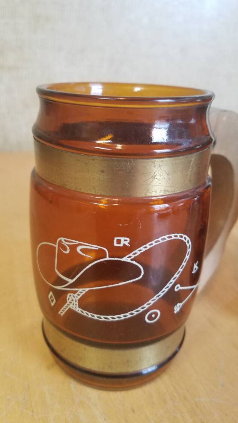 Vintage Siesta Ware Grain Belt Beer Bottle Glass Mugs With Etsy