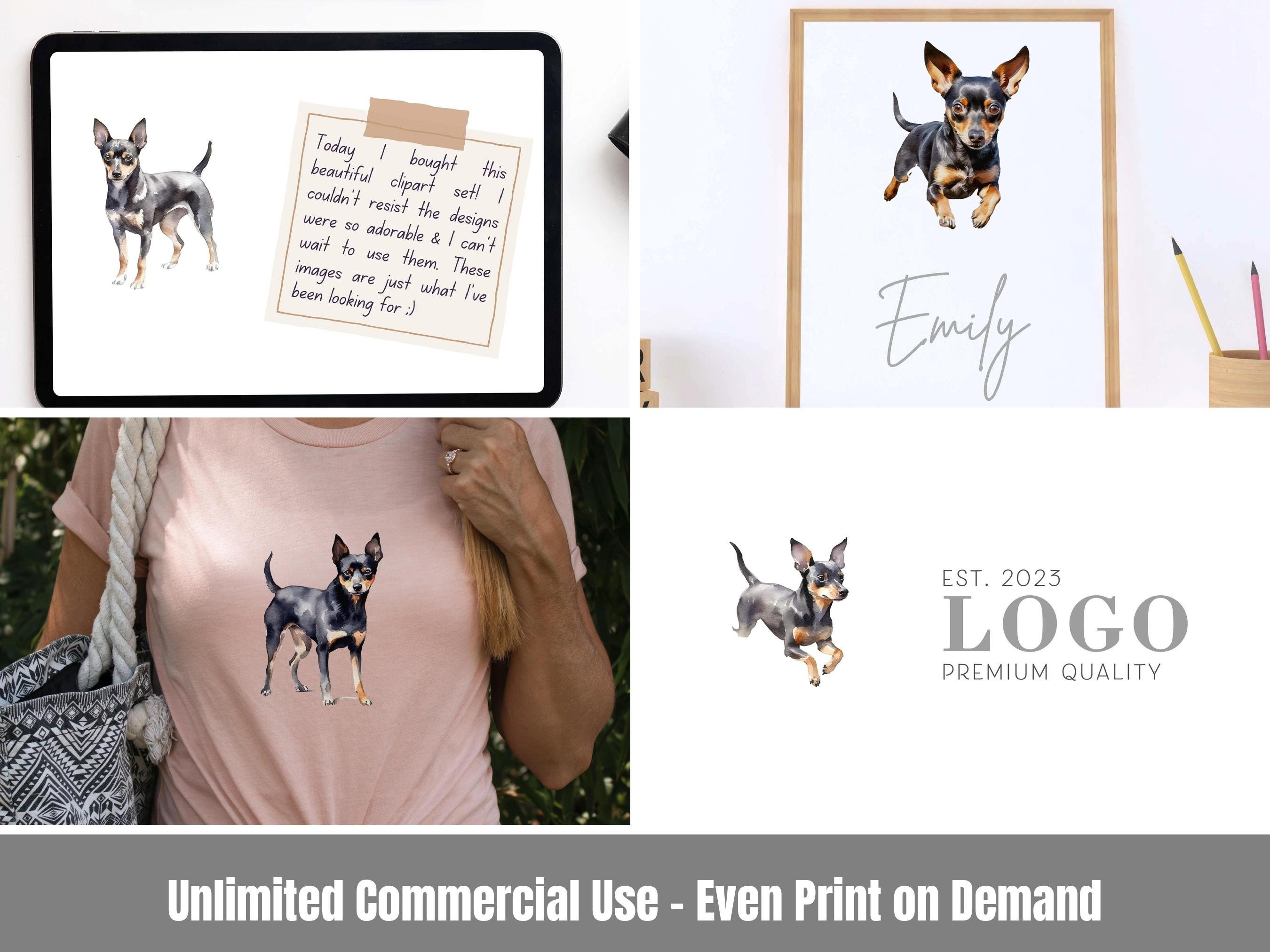 Miniature Pinscher Clipart Set Mini Pin Zwergpinscher Digital ...