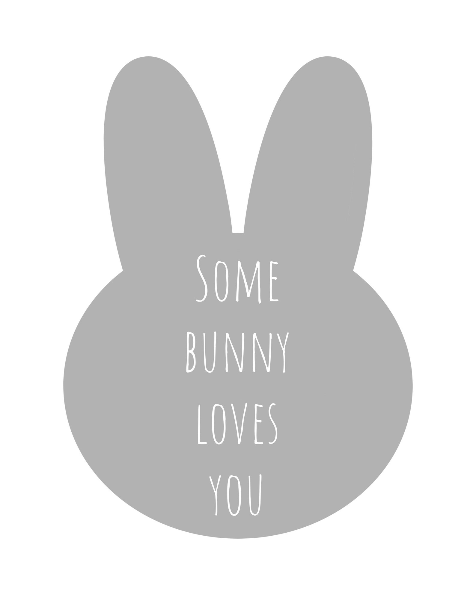Some bunny loves you printable Nursery Decor Bedroom decor Etsy
