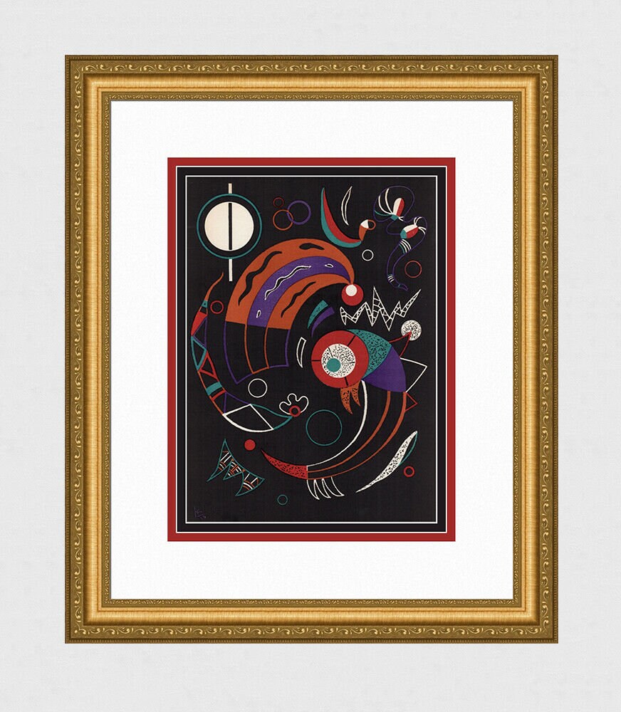 Wassily Kandinsky、、画集画、額装付