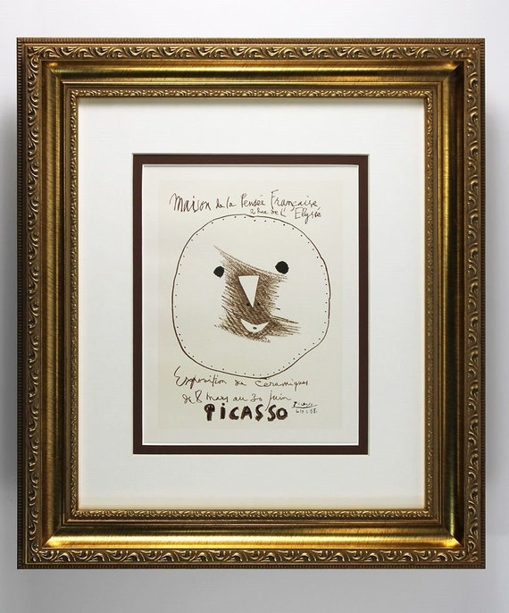 パブロ・ピカソ リトグラフポスター ヴィンテージ ポスター 額縁