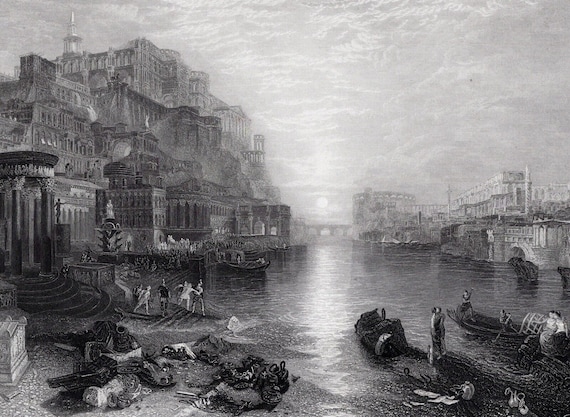 J.M.ウィリアム　ターナー　1775〜1851 銅版画 ターナーの銅版画