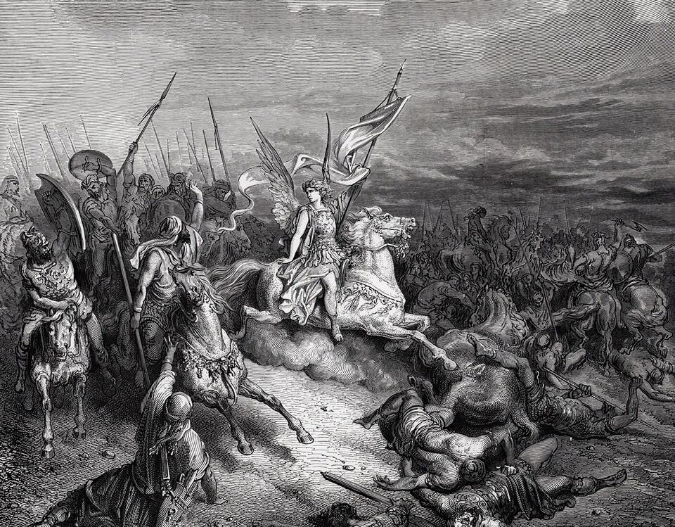 GUSTAVE DORE 1800's Biblical Woodcut 