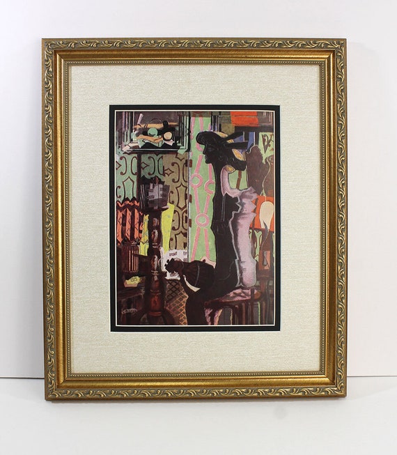 Georges BRAQUE 1938 ヴィンテージ プリント 女性「La Femme a la 
