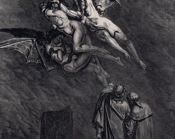 Gustave DORE 1800's Woodcut 