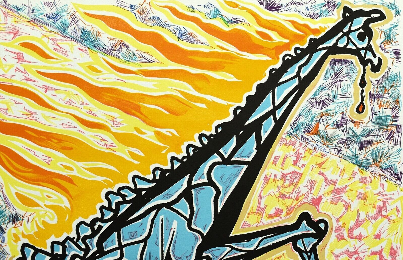 サルバドール・ダリ 限定版 1976年 リトグラフ キリン シリアル