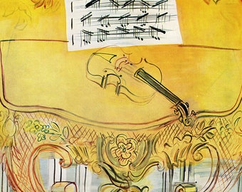 RAOUL DUFY 1958 Color Print 
