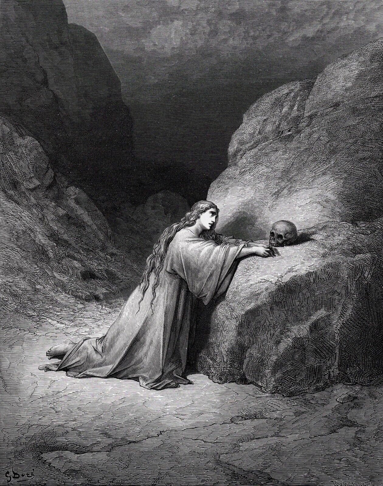 1800s Gustave DORE'S Bible Woodcut 