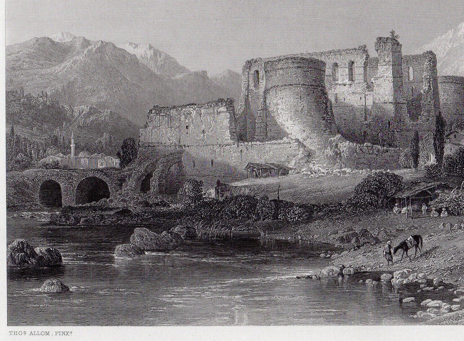 1800s Thomas ALLOM Engraving 