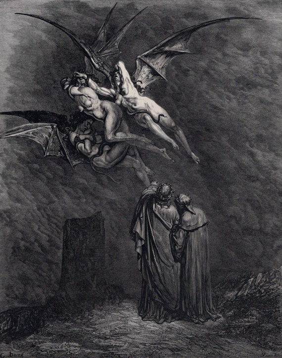 Gustave DORE 1800's Woodcut 