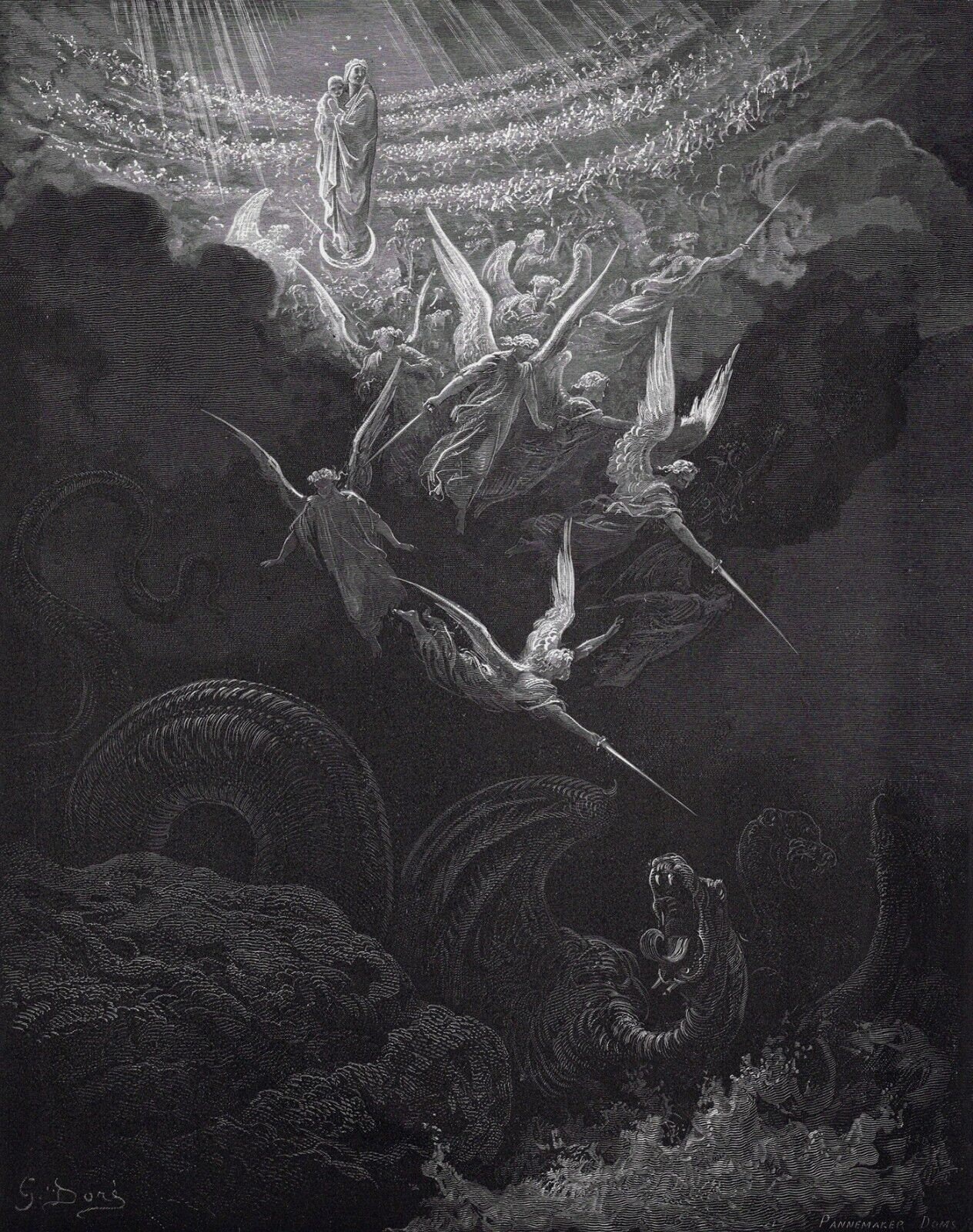 Gustave DORE 1800's Woodcut 