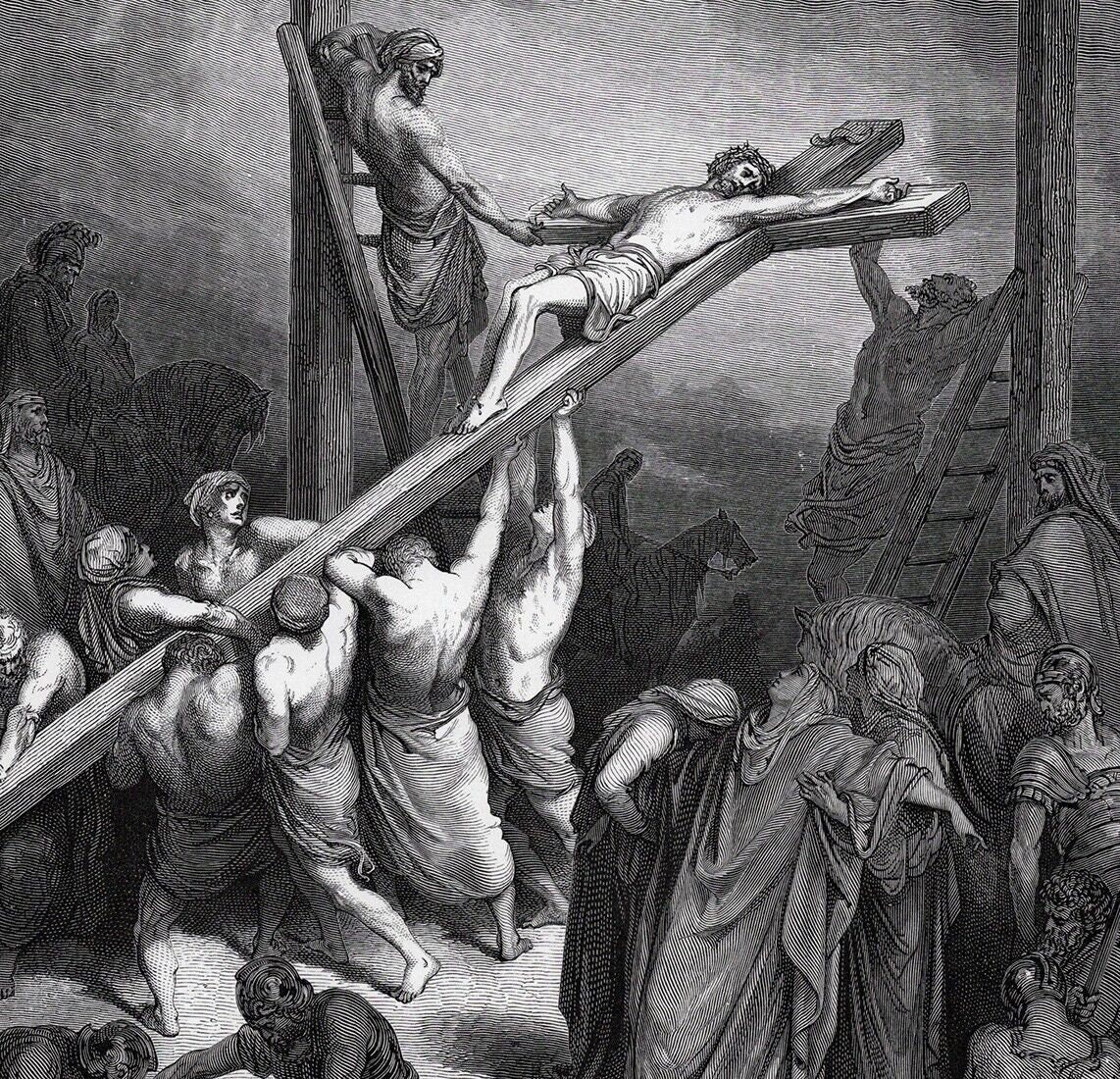 サム 1800s Gustave Dore Biblical Woodcut 