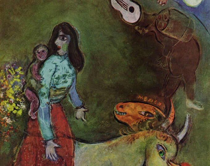 1947 CHAGALL Color Lithograph 