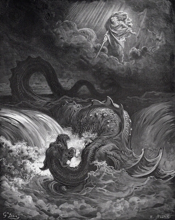 GUSTAVE DORE 1800's Biblical Woodcut 