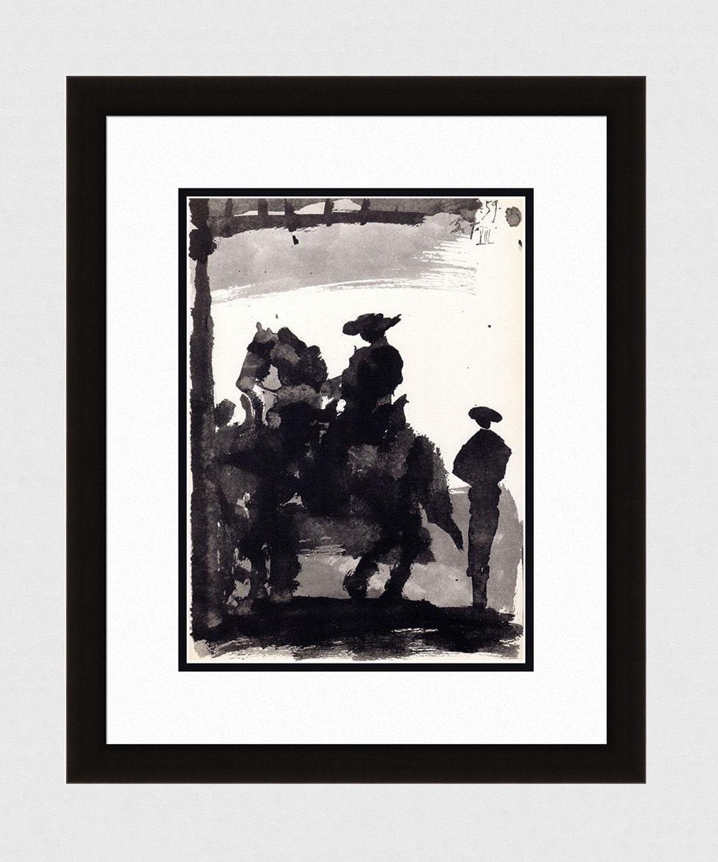 1961年 パブロ・ピカソ ムルロー リトグラフ「馬に乗った闘牛士」プロ