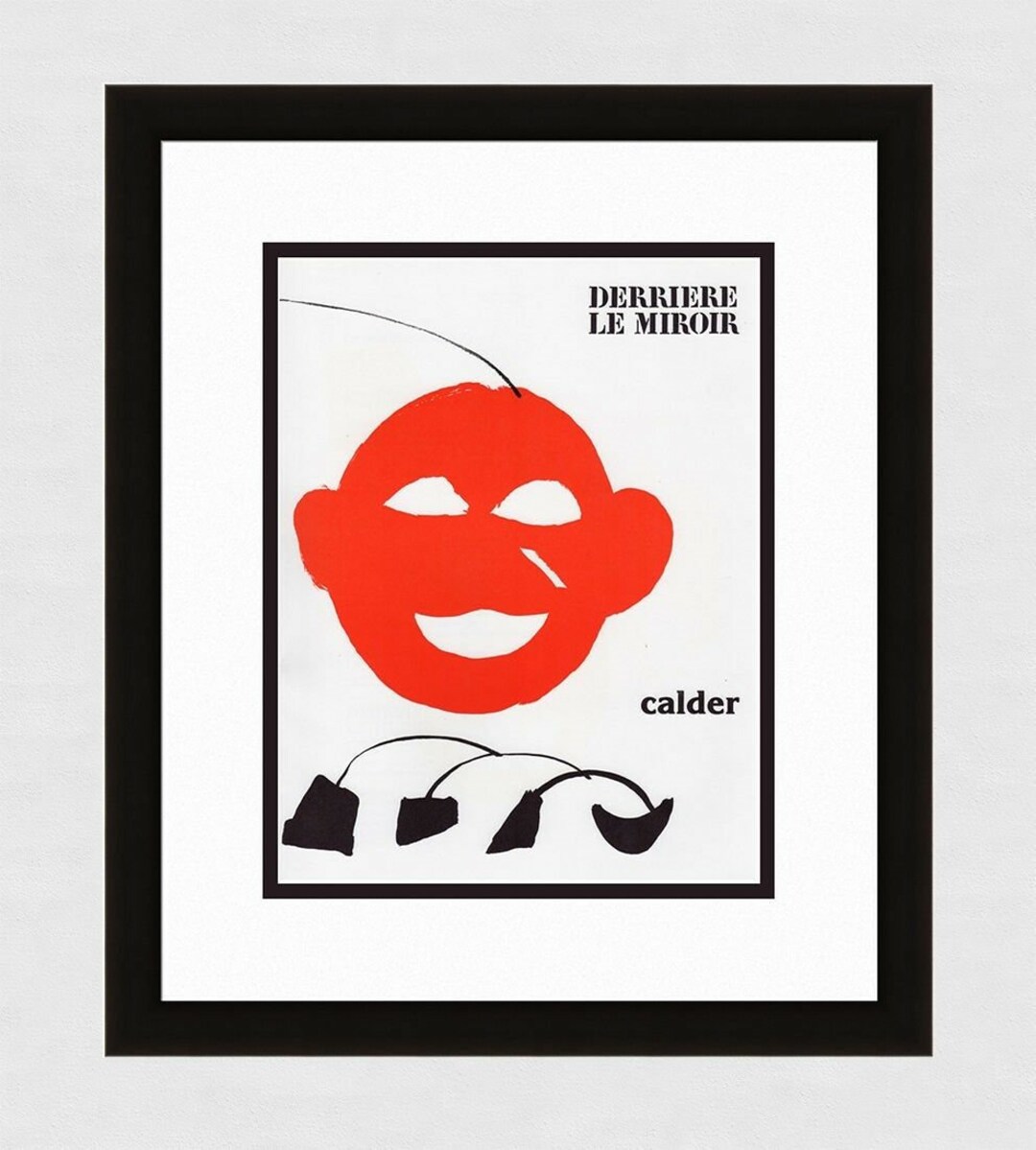 Calder Red Color Alexander CALDER 1976 ORIGINAL Color Lithograph
