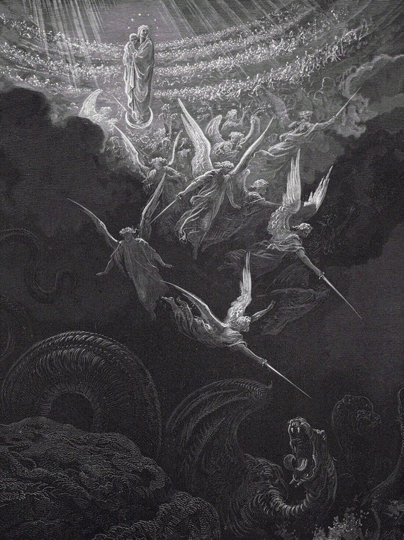 Gustave DORE 1800's Woodcut 