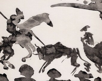 ピカソ 1961年 ヴィンテージ リトグラフ 闘牛 額付 CoA付 ピカソ 1961